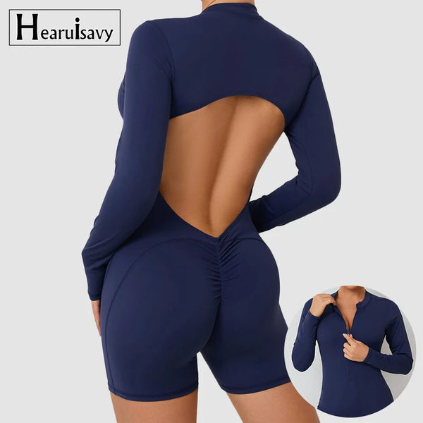 Women's tracksuit in jumpsuit format, short and modern